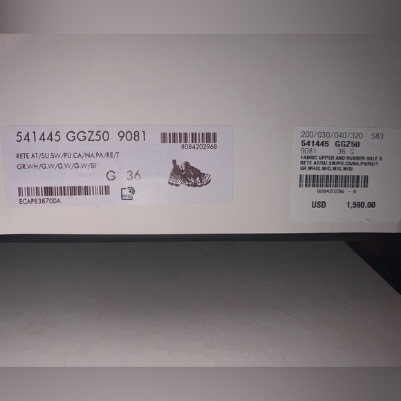 Gucci Flashtrek Sneakers With Removable Crystals, Size 6 - Picture 8 of 8